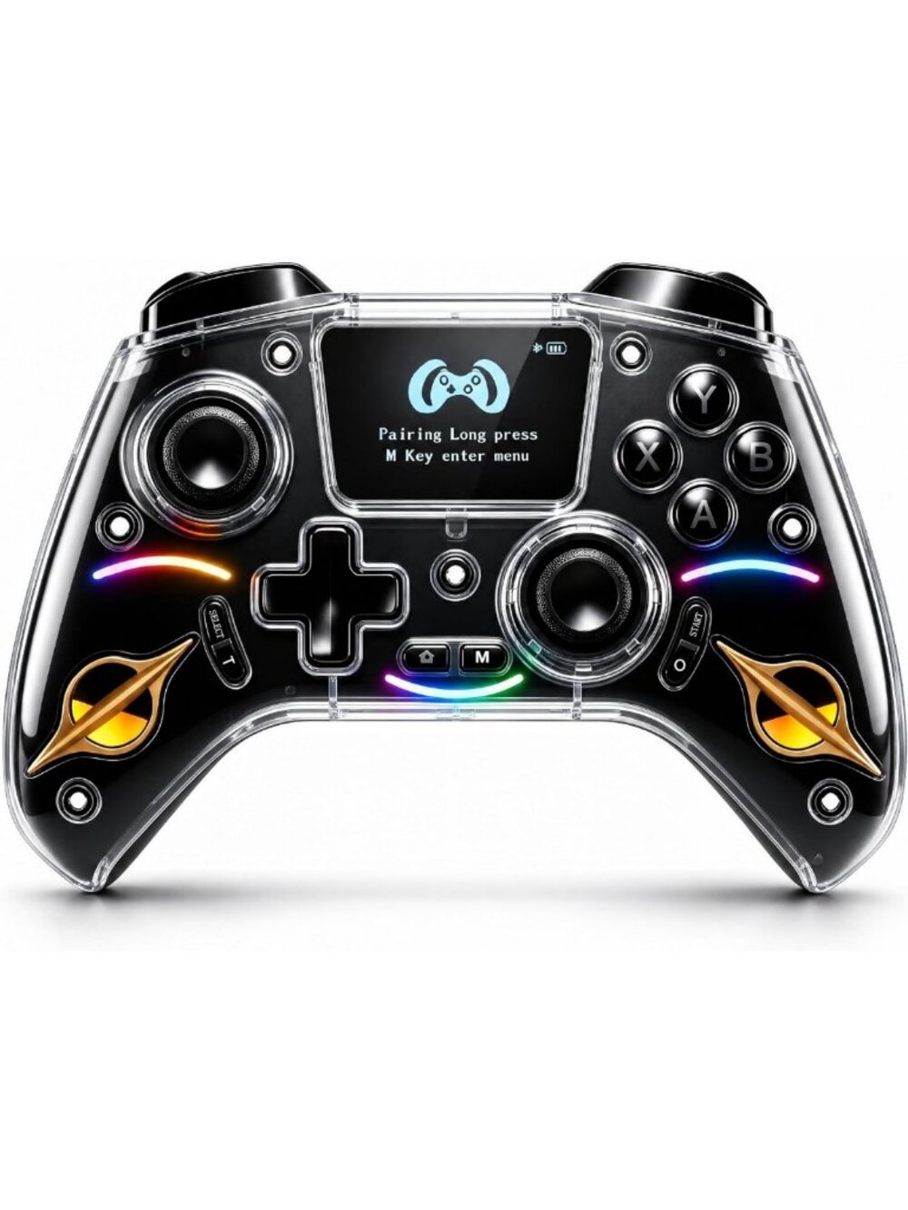 Wireless Game Controller for PC, Steam, Switch, iOS & Android - RGB, Hall